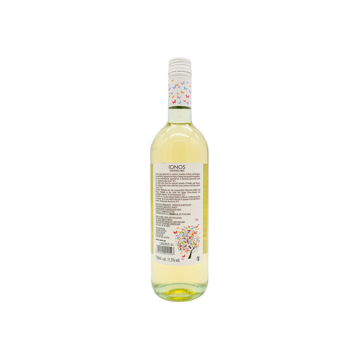 IONOS griechischer Weißwein Moscato 750ml Alleskreta vol 11.5% 